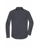 Heren Men's Shirt Long-Sleeved Poplin Carbon 8505