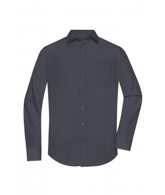 Heren Men's Shirt Long-Sleeved Poplin Carbon 8505