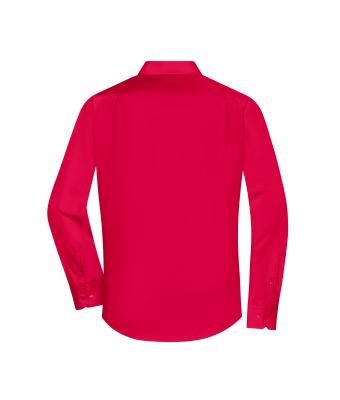 Heren Men's Shirt Long-Sleeved Poplin Rood 8505