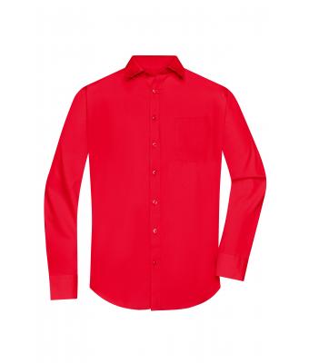 Heren Men's Shirt Long-Sleeved Poplin Tomaat 8505