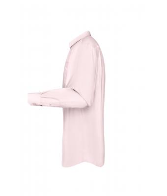 Heren Men's Shirt Long-Sleeved Poplin Lichtroze 8505