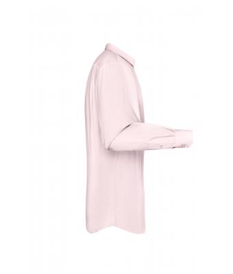 Heren Men's Shirt Long-Sleeved Poplin Lichtroze 8505