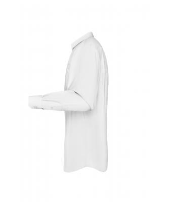 Heren Men's Shirt Long-Sleeved Poplin Wit 8505