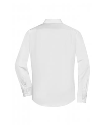 Heren Men's Shirt Long-Sleeved Poplin Wit 8505