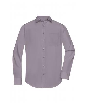 Herren Men's Shirt Longsleeve Poplin Steel 8505