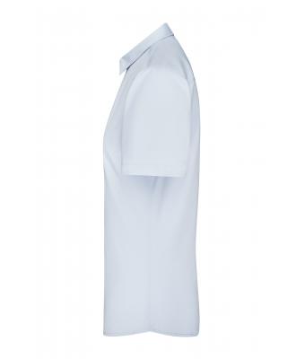 Femme Chemise femme à manches courtes en popeline Bleu-clair 8506