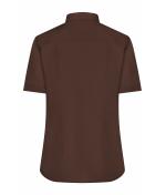 Femme Chemise femme à manches courtes en popeline Marron 8506