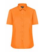 Femme Chemise femme à manches courtes en popeline Orange 8506