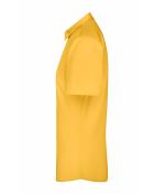 Femme Chemise femme à manches courtes en popeline Jaune 8506