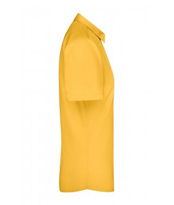 Femme Chemise femme à manches courtes en popeline Jaune 8506