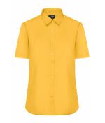 Femme Chemise femme à manches courtes en popeline Jaune 8506