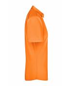 Femme Chemise femme à manches courtes en popeline Orange 8506