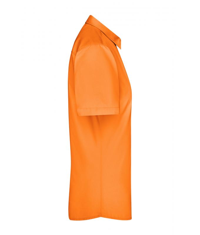 Femme Chemise femme à manches courtes en popeline Orange 8506