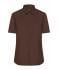 Femme Chemise femme à manches courtes en popeline Marron 8506