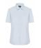 Femme Chemise femme à manches courtes en popeline Bleu-clair 8506