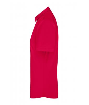 Femme Chemise femme à manches courtes en popeline Rouge 8506