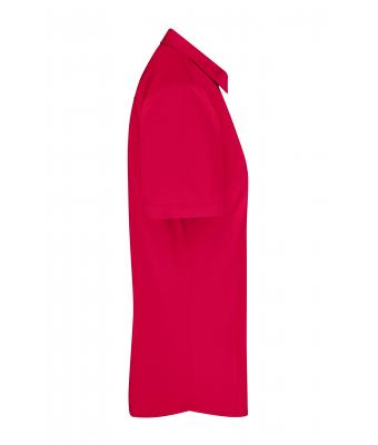 Femme Chemise femme à manches courtes en popeline Rouge 8506