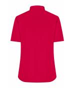 Femme Chemise femme à manches courtes en popeline Rouge 8506