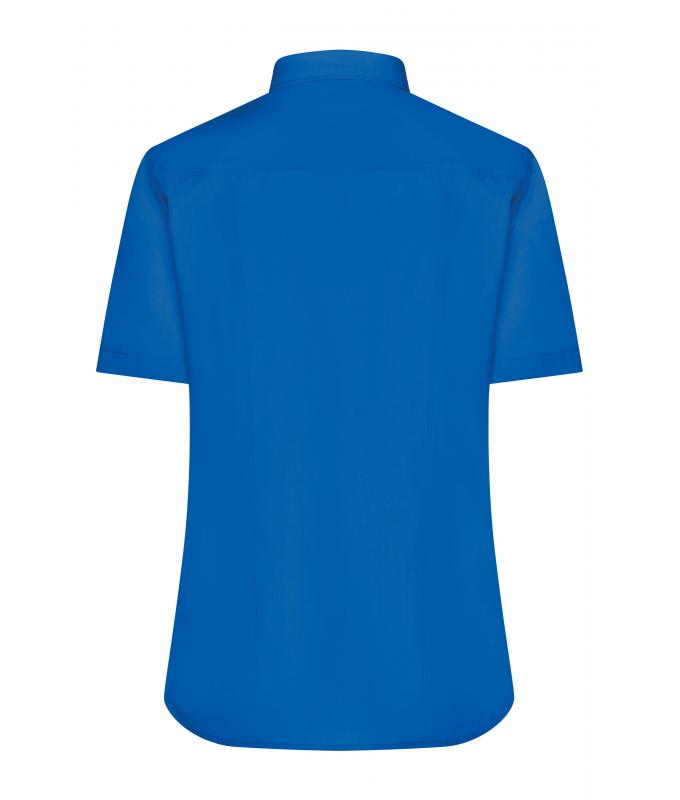 Damen Ladies' Shirt Short-Sleeved Poplin Royal 8506