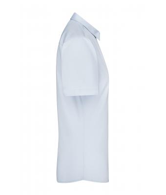 Dames Ladies' Shirt Short-Sleeved Poplin Lichtblauw 8506