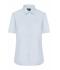 Dames Ladies' Shirt Short-Sleeved Poplin Lichtblauw 8506