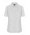 Ladies Ladies' Shirt Short-Sleeved Poplin Light-grey 8506