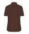 Dames Ladies' Shirt Short-Sleeved Poplin Bruin 8506