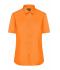 Damen Ladies' Shirt Short-Sleeved Poplin Orange 8506