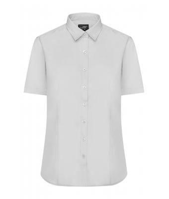 Dames Ladies' Shirt Short-Sleeved Poplin Lichtgrijs 8506