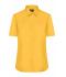 Dames Ladies' Shirt Short-Sleeved Poplin Geel 8506