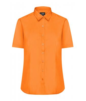 Dames Ladies' Shirt Short-Sleeved Poplin Oranje 8506