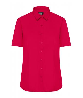 Dames Ladies' Shirt Short-Sleeved Poplin Rood 8506