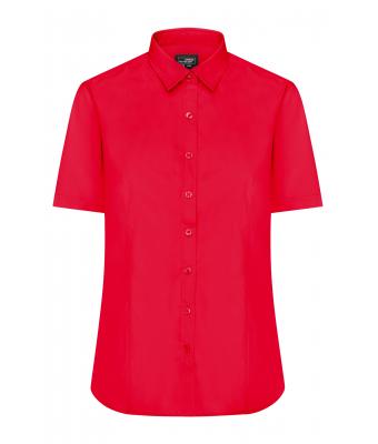 Dames Ladies' Shirt Short-Sleeved Poplin Tomaat 8506