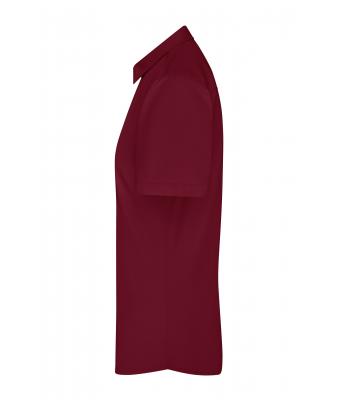 Dames Ladies' Shirt Short-Sleeved Poplin Wijnrood 8506