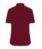 Dames Ladies' Shirt Short-Sleeved Poplin Wijnrood 8506
