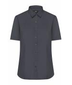 Damen Ladies' Shirt Short-Sleeved Poplin Carbon 8506