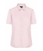 Damen Ladies' Shirt Short-Sleeved Poplin Light-pink 8506