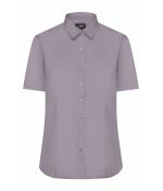 Damen Ladies' Shirt Short-Sleeved Poplin Steel 8506