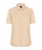 Damen Ladies' Shirt Short-Sleeved Poplin Stone 8506