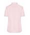 Dames Ladies' Shirt Short-Sleeved Poplin Lichtroze 8506