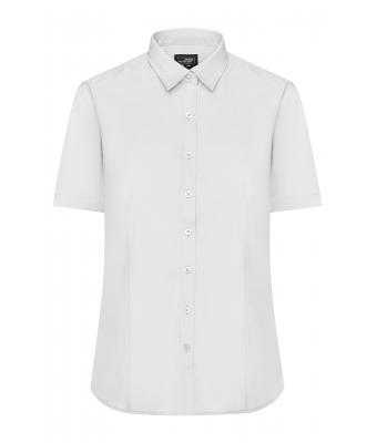 Dames Ladies' Shirt Short-Sleeved Poplin Wit 8506