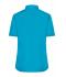 Damen Ladies' Shirt Shortsleeve Poplin Turquoise 8506