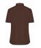 Damen Ladies' Shirt Shortsleeve Poplin Brown 8506