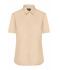 Damen Ladies' Shirt Shortsleeve Poplin Stone 8506