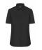 Damen Ladies' Shirt Shortsleeve Poplin Black 8506