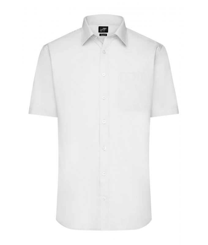 Homme Chemise homme à manches courtes en popeline Blanc 8507