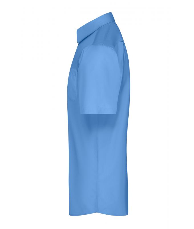 Homme Chemise homme à manches courtes en popeline Aqua 8507
