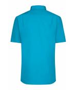 Homme Chemise homme à manches courtes en popeline Turquoise 8507