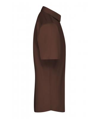 Homme Chemise homme à manches courtes en popeline Marron 8507