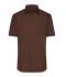 Homme Chemise homme à manches courtes en popeline Marron 8507